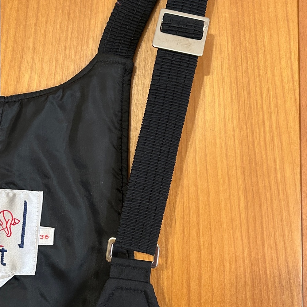 UAI Sport Black Ski Bibs Size 36 L Snow Pants Overalls Waterproof Salopettes - Picture 9 of 17